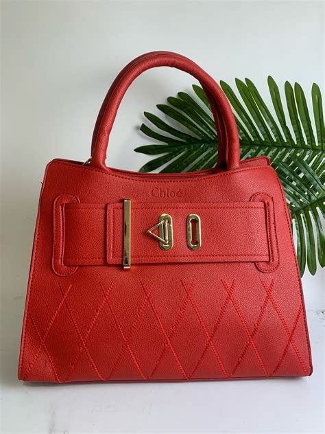 red chloe bag|chloe make up bag.